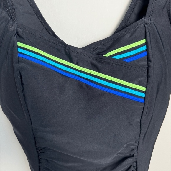 Alia Women's Black One Piece Swimsuit Size 10/30‎ Beach Vacation Bathing Suit - Picture 4 of 14